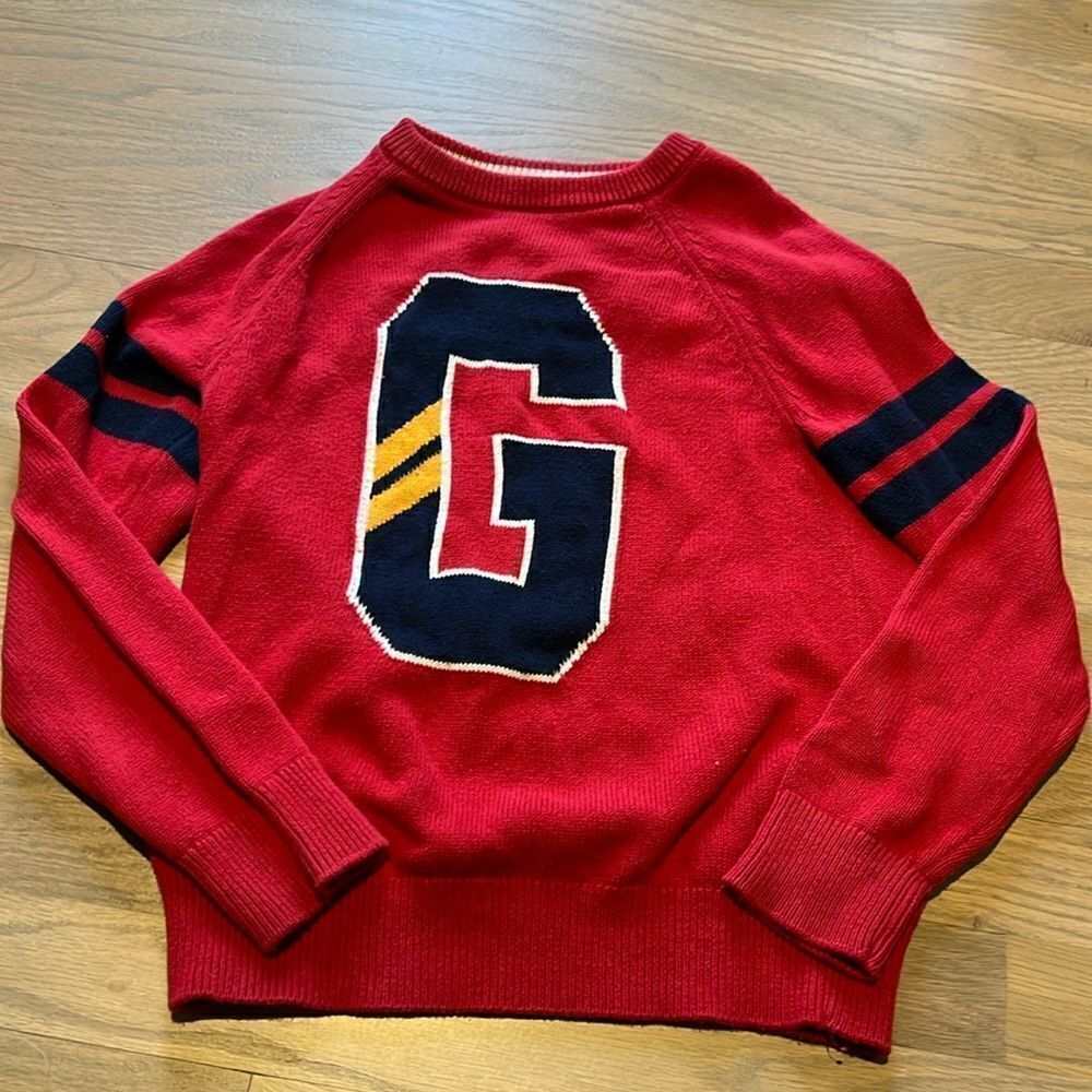 GAP Monogram Logo Graphic Sweater Size M (8-9)